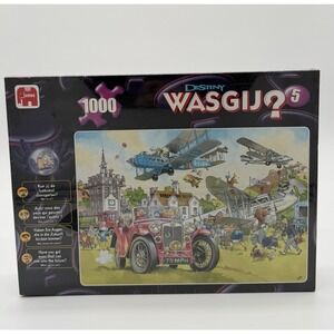 Wasgij #5 Time Travel 1000 Piece Jigsaw Puzzle Jumbo Comic Artwork Airplane New